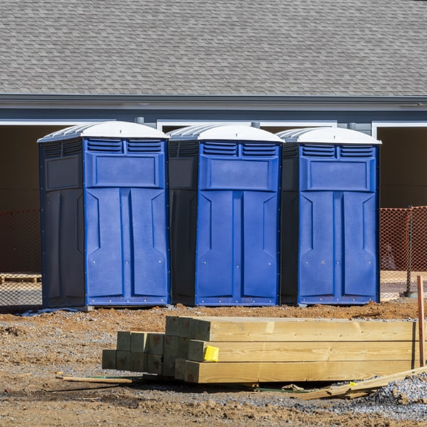 how often are the portable restrooms cleaned and serviced during a rental period in Tuckahoe